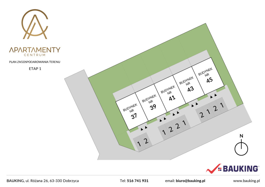 inwestycje w dobrzycy - plan zagospodarowania